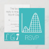 Il s'ajoute à la carte RSVP Turquoise (Devant / Derrière)
