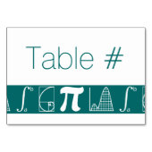Il s'ajoute dans la carte de table Turquoise (Dos)