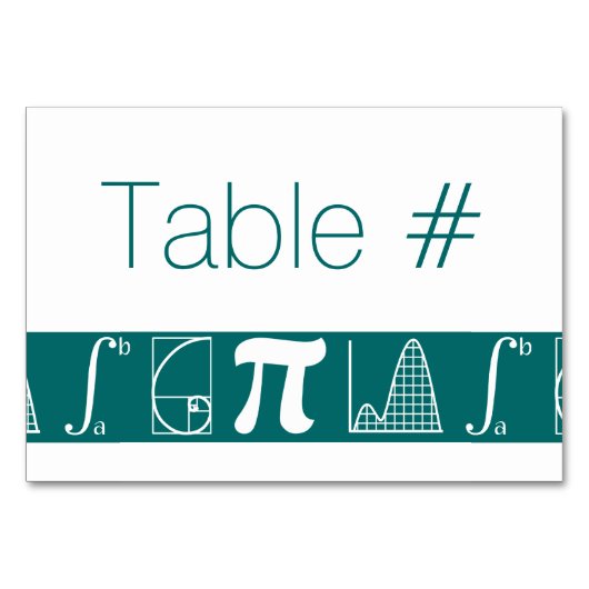 Il s'ajoute dans la carte de table Turquoise (Devant)
