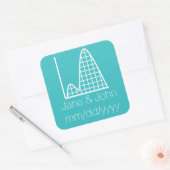 Il s'ajoute en Autocollant Turquoise (Enveloppe)