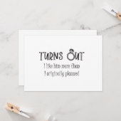 Il s'avère que je l'aime bridesmaid carte plat (Devant/Arrière en situation)