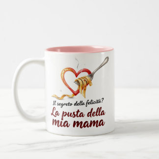 Il Segreto Della Felicita Pasta Mama Tweekleurige Koffiemok