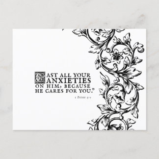 Il S'Occupe De Vous Citation Bible Carte Postale