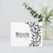 Il S'Occupe De Vous Citation Bible Carte Postale (Debout devant)