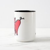 il sourient d'un air affecté tasse - couleur (Centre)