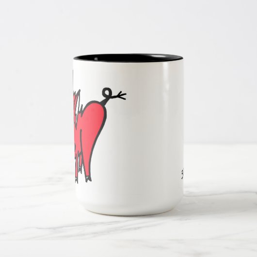 il sourient d'un air affecté tasse - couleur (Centre)