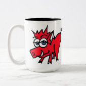 il sourient d'un air affecté tasse - couleur (Gauche)