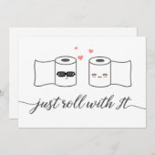 Il suffit de rouler avec il reporté Faire-part Mar (Devant / Derrière)