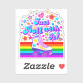 Il suffit de rouler avec les années 70 Sticker Rol (Feuille)