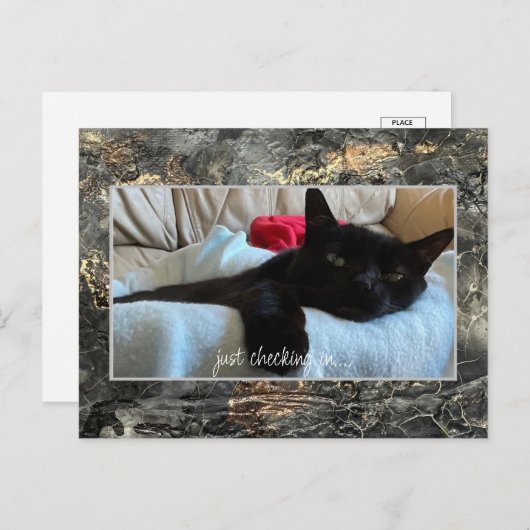 Il suffit d'enregistrer en noir carte postale (Devant / Derrière)