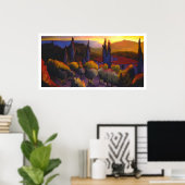 Il tramonto da Casa Cares Poster (Thuiskantoor)