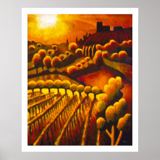 Il tramonto da Casa Memmo Poster