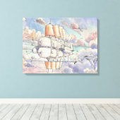 Il Veliero Volante Canvas Afdruk (Insitu (Houten vloer))