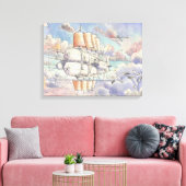 Il Veliero Volante Canvas Afdruk (Insitu (Woonkamer))