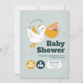 Il Vient ! Invitation baby shower (Devant)