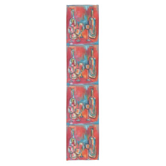 Il Vino-wijnflessen en -glazen Korte Tafelloper