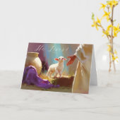 Il Vit ! Carte Pâques (Fleur jaune)