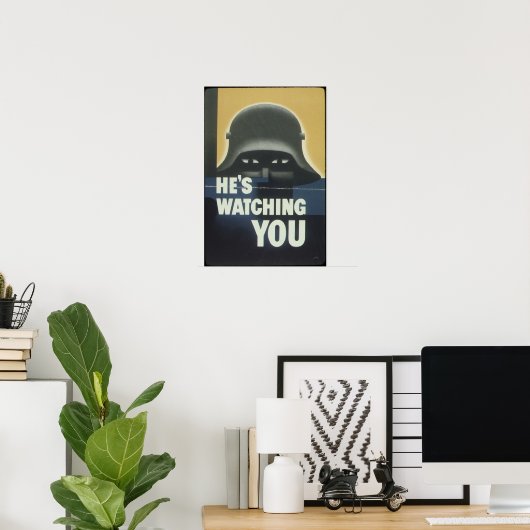 Il vous regarde Poster (Bureau à domicile)