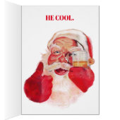 Il vous voit quand vous buvez. Carte de vœux (Intérieur (Droit))