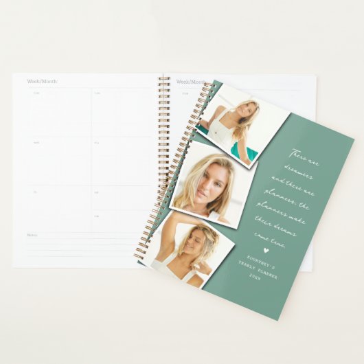 Il y a Citation de Rêveurs Collage de photos (Devant avec enveloppe)