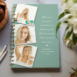 Il y a Citation de Rêveurs Collage de photos<br><div class="desc">Citation Motivationnelle Photo Collage Annuel Planificateur. Design présente 3 photos de votre choix, la citation "Il y a des rêveurs et il y a des planificateurs; les planificateurs font leurs rêves se réaliser", un petit coeur mignon, nom et année. L'arrière - plan turquoise peut être modifié en n'importe quelle couleur...</div>