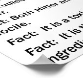 IL Y A DE LA POISON DANS L'EAU DU TAP ! Affiche (Coin)