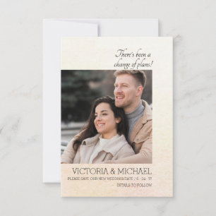 Il y a eu un changement de plan Faire-part