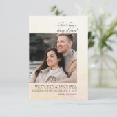 Il y a eu un changement de plan Faire-part (Debout devant)