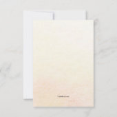 Il y a eu un changement de plan Faire-part (Dos)