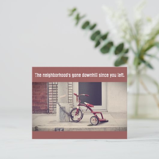 Il y a la carte postale du quartier (Debout devant)