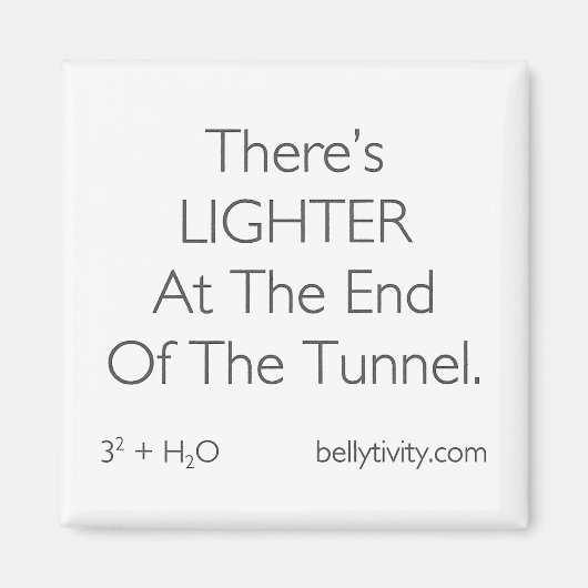 "Il y a LIGHTER..." aimant frigo à belliqueuse (Devant)