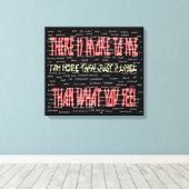 Il y a plus pour moi toile enveloppée (Insitu (Plancher de Bois))