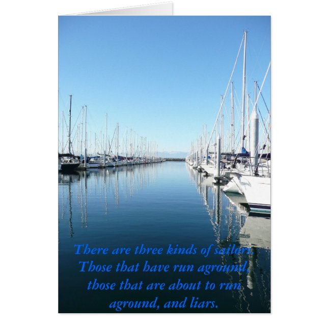 Il y a trois sortes de marins. (Devant)