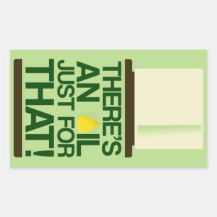 Il y a un autocollant d'huile