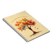 Il y a une saison cahier arbre d'automne (Côté Droit)
