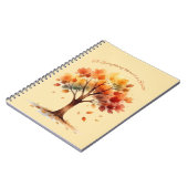 Il y a une saison cahier arbre d'automne (Côté gauche)