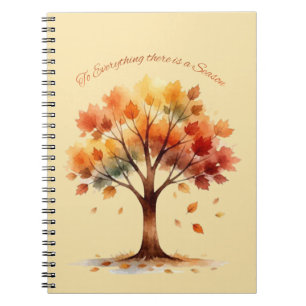 Il y a une saison cahier arbre d'automne