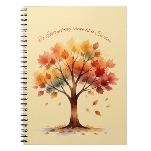Il y a une saison cahier arbre d'automne (Devant)