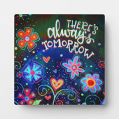 Il ya toujours demain amusant Plaque Inspirationne (Devant)