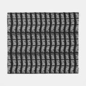 ILBF-zwart-band Fleece Deken (Voorkant (Horizontaal))