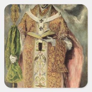 Ildefonso 1605-1610 vierkante sticker