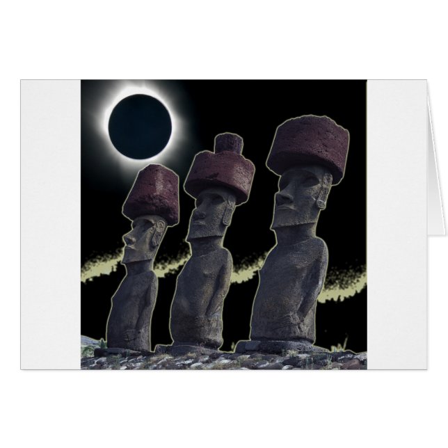 Île 2010 de Pâques d'éclipse (Devant horizontal)