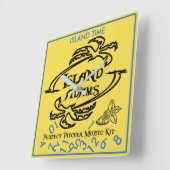 Île Adam Island Heure Wall Horloge (Angle)