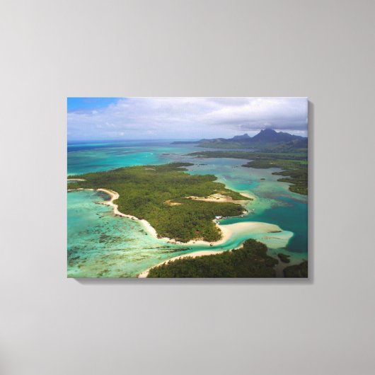 Ile Aux Cerfs, Mauritius Canvas Afdruk (Voorkant)