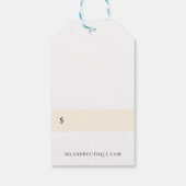 Île botanique Ananas floral Étiquettes de prix (Dos)