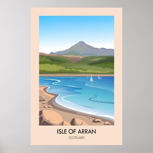 Île d'Arran Écosse Affiche de voyage (Devant)