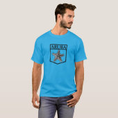 Ile d'Aruba Design - T-shirt noir basique (Devant entier)