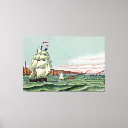 Île de Block Grande Toile Enveloppée (Recto)