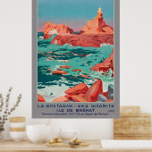 Ile de Bréhat France Poster vintage 1930 (Cuisine)