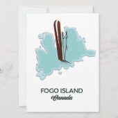 île de Fogo Canada carte poster (Dos)
